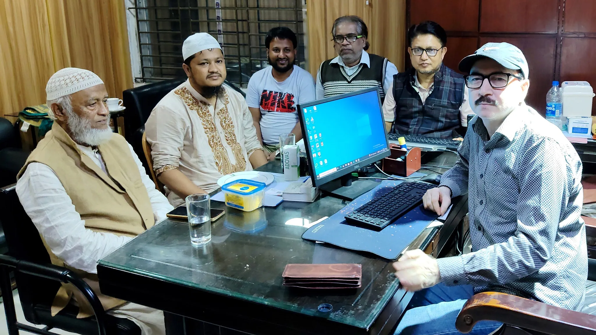 নারায়ণগঞ্জের বহুল প্রচলিত দৈনিক শীতলক্ষ্যা পত্রিকার সম্পাদকের সাথে সৌজন্য সাক্ষাৎ মাওলানা আবদুল জব্বারের